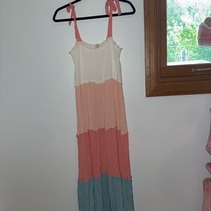 Colorblock Maxi Dress